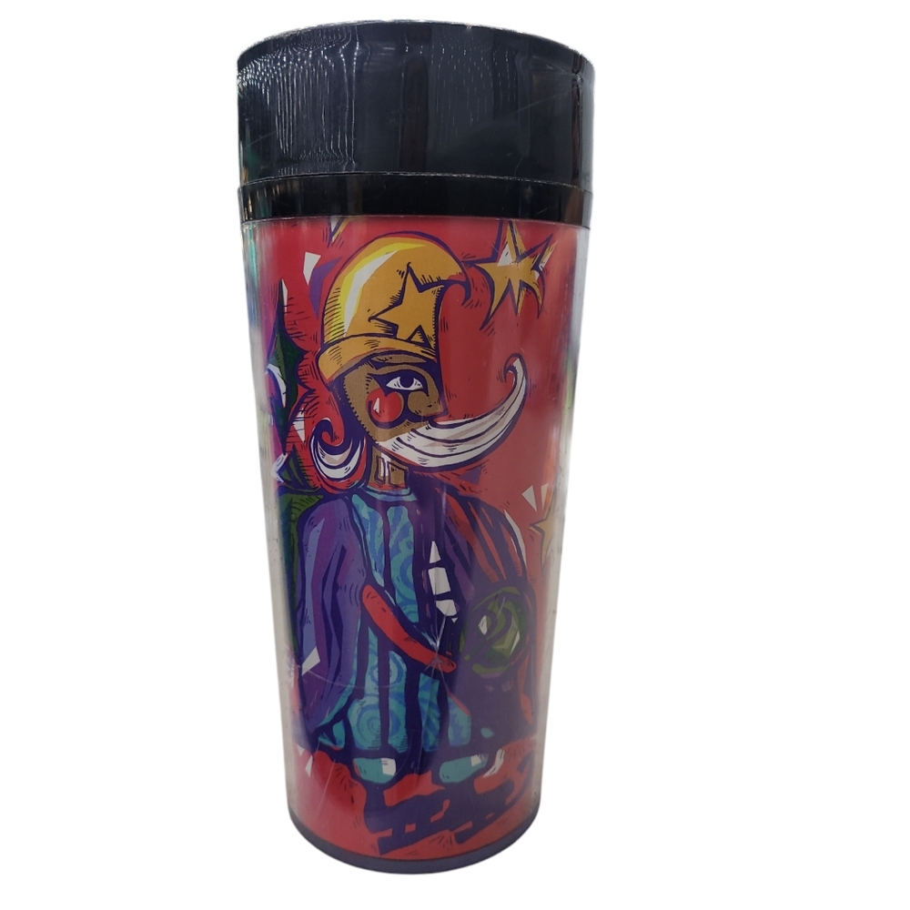 Vintage 1997 Starbucks Siren Island Christmas Coffee Tumbler